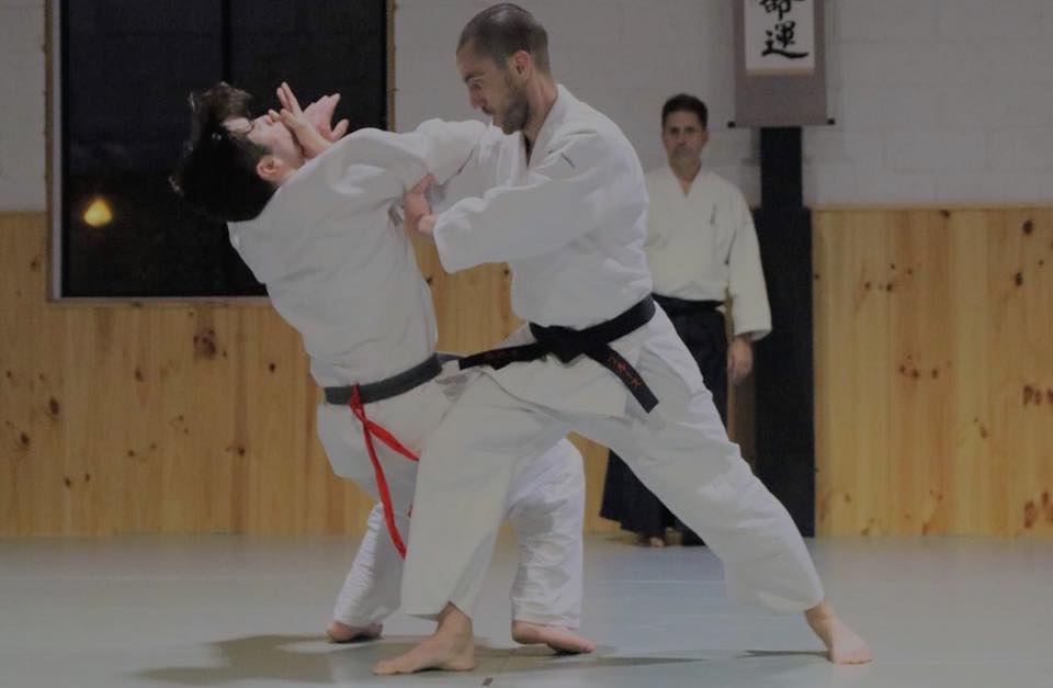 A self-defense movement being performed at Aikido Shudokan Mulgrave