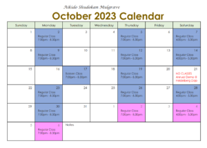 Mulgrave Schedule October 2023