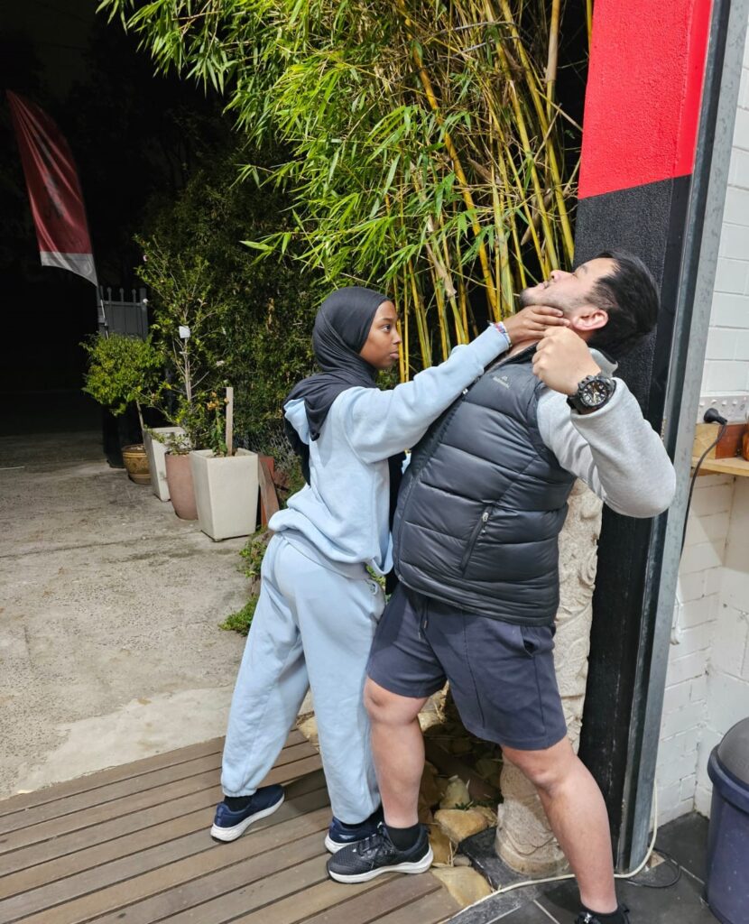 aikido shudokan womens self defense seminar muslim woman protecting herself