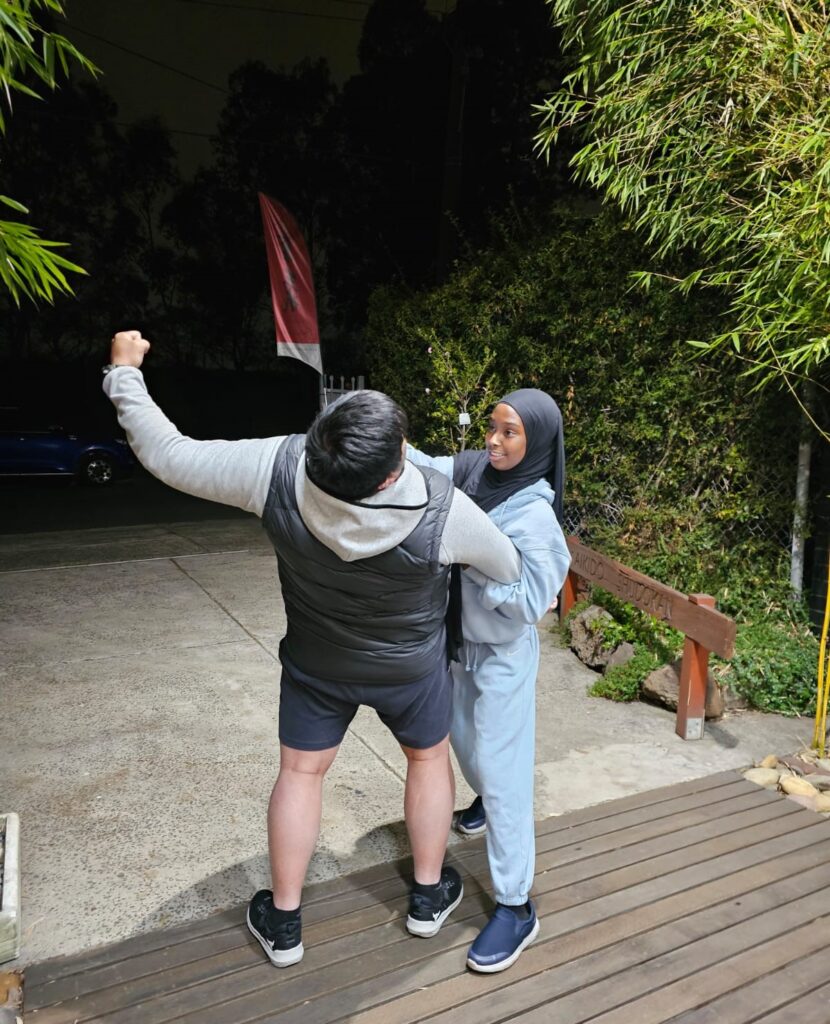 aikido shudokan womens self defense seminar muslim woman taking down man